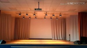 Одежда сцены, механика сцены.Постановочное освещение.Школа 165 Новосибирск.