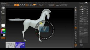 Zbrush 2019 Пегас покраска зубы