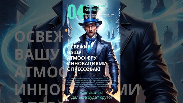 Магия №4 Заклинание свежести
"Освежите вашу атмосферу инновациями Pressovac!"