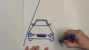 29. Творчество. Как нарисовать машину на шоссе.