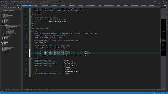 Game Engine Programming 031.1 - Descriptor heap allocator | C++ Game Engine смотреть онлайн