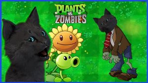 Супер Кот и Растения против зомби #19 СУПЕР КОТ СТАЛ ЗОМБИ Plants vs Zombies #688