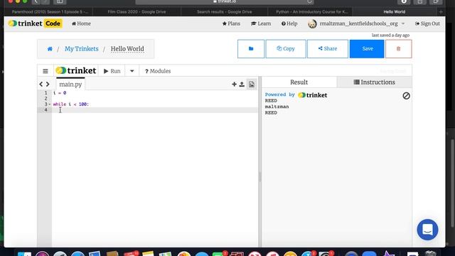 Python V4 Setting a variable to itself, creating a counting program смотреть онлайн