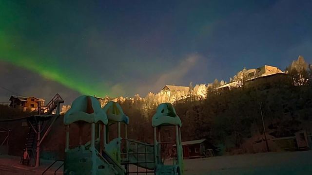 Aurora Village Video Аврора Вилладж Видео Северное Сияние #аврора #aurora #nortnernlights #мурманск