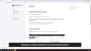 DarkBot - How To Install Runtime