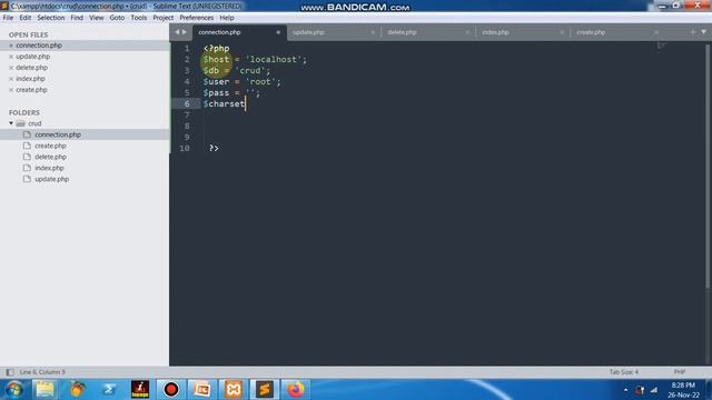 PDO-MYSQL CRUD WITH COMPLETE CODE PART 1 (MYSQL DB & CONNECTION) смотреть онлайн