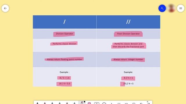 // in Python | Division vs Floor Division Operator in Python