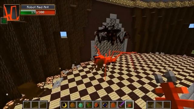 RED ANT ROBOT VS MOTHRA & CATERKILLER - Minecraft Mob Battles - OreSpawn Mod смотреть онлайн
