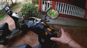 Скутер на Шри-Ланке. Обзор Honda dio 110.