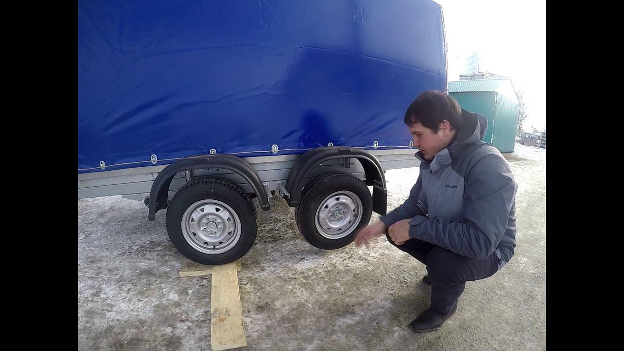 Замена колеса без домкрата. Прицеп МЗСА 817732. ЦЛП АРИВА.