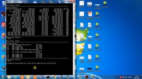 Adding a static route in Windows