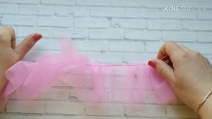 Пышная юбка из фатина  для игрушки