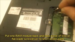 How to remove bios password on Toshiba Satellite A300 A305
