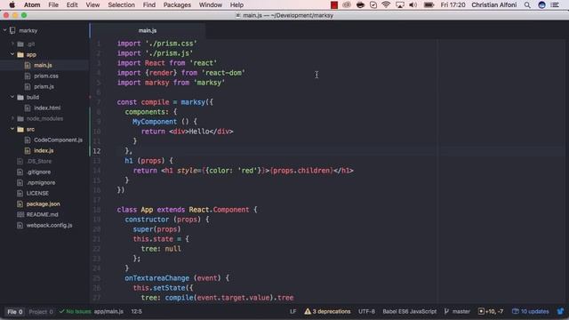 marksy - markdown to react prerelease demo смотреть онлайн
