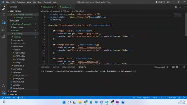 Perform Cross Browser Testing using Selenium WebdriverJs and Mocha (nodejs) in BrowserStack