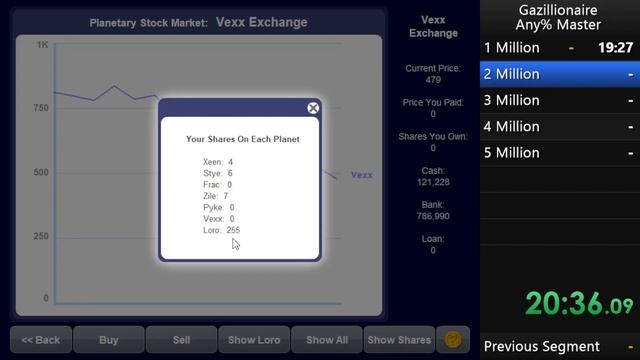 Gazillionaire Any% Master PB 41m36s смотреть онлайн
