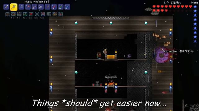 Terraria Summoner Playthrough, Part 18: A Cloud and a Boss! (1.3 prep let's play) смотреть онлайн