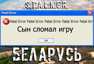 Сын сломал S.T.A.L.K.E.R Belarus