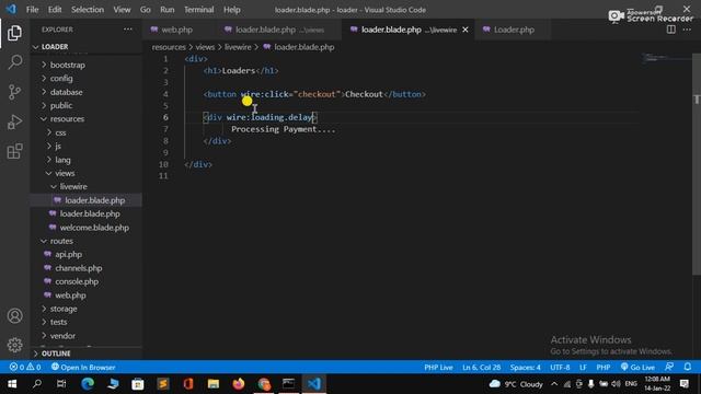 Laravel Livewire Tutorial #24 - Loaders In Livewire In Hindi