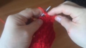 Узор спицами крупная изнанка