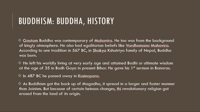 Ancient India History - Buddhism and Jainism - History lecture for all competitive exams