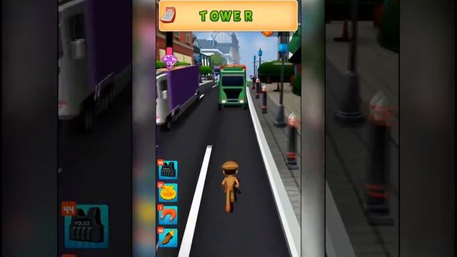 Little Singham 3D Run London Magic Word Gameplay - Tower смотреть онлайн