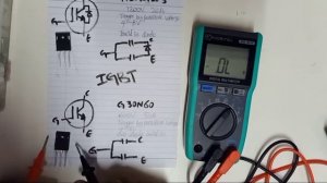 How to test IGBT H20R1203 || G30N60 with Multimeter
