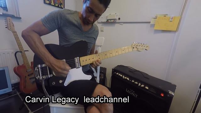 Telecaster Cabronita Bigsby Carvin Legacy Warm clean Sound смотреть онлайн