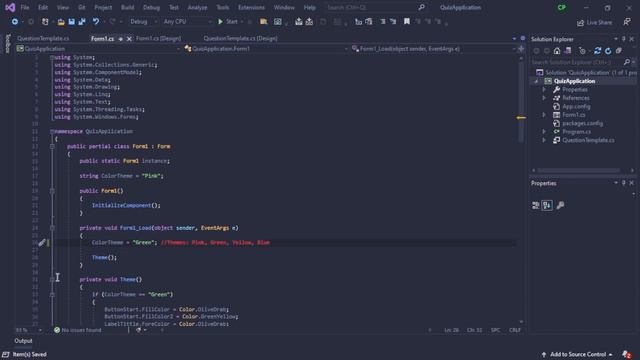 Quiz Application using C# - Update video!