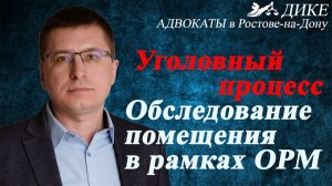 Обследование помещения. Проверка бизнеса полицией в рамках оперативно-розыскных мероприятий