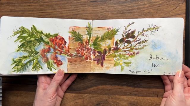 Moleskin watercolor sketchbook - листалка акварельного блокнота смотреть онлайн