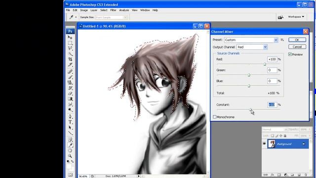 Anime using photoshop
