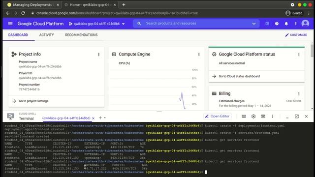 Managing Deployments Using Kubernetes Engine | Cloud Engineering | QwikLabs - [GSP053] смотреть онлайн
