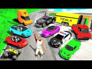 СОБРАЛ КОЛЛЕКЦИЮ ТЕСЛЫ В ГТА 5 МОДЫ! РЕАЛЬНАЯ ЖИЗНЬ ВОРОВ ОБЗОР МОДА GTA 5! ГТА МОД ИГРЫ