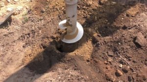 Бурим отверстия под столбчато ленточный фундамент Семья Булатовых