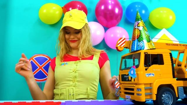 Школа Машинок: День рождения Бульдозера! Развивающие видео для детей про машинки смотреть онлайн