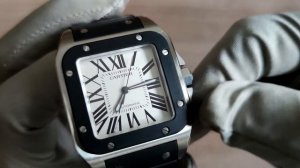 Обзор часов Cartier Santos de Cartier 100 Large W20121U2