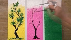 Как нарисовать дерево акрилом...