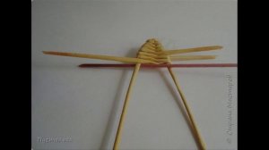 Плетение из бумажной лозы. Рыбка-полосатик. Мастер-класс.