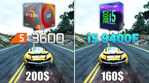 Ryzen 5 3600 vs i5 9400F Test in 9 Games