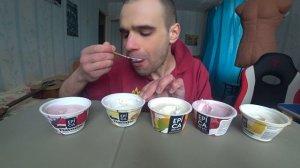 МУКБАНГ ЙОГУРТ EPICA РАЗНЫЕ ВКУСЫ / YOGURT / ПП / SWEET / ОБЖОР / EATING Mukbang АСМР ASMR