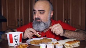 БОЛЬШОЙ ОБЕД из KFC | НОВИНКА KFC | ПРЯМОЙ ВЫЗОВ всей НЕЧИСТИ!!! | Жру.ру#241 | Mukbang | не ASMR