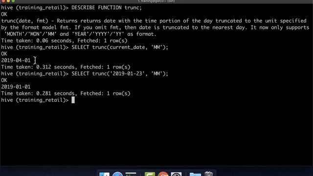 Date Manipulation - trunc смотреть онлайн
