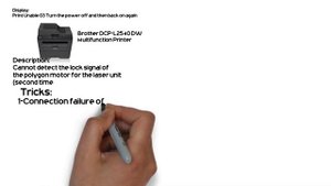 Brother DCP-L2540DW Show on display "print unable 03" Error code || How to solve?