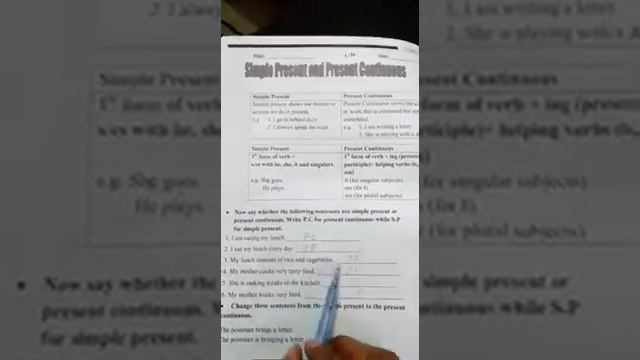 Class 4 English Simple present and present Continuous tesne Page # 40,41 смотреть онлайн