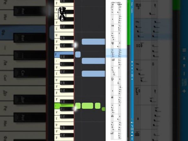 Бьянка - За тобой - Как играть на пианино #shorts #pianotutorial #synthesia