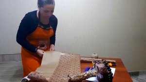 Упаковка букета на основе (простой способ по кругу)