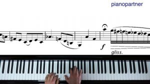 Vecsey Valse Triste piano accompaniment with sliding sheet music