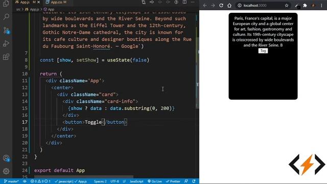 Toggle text in react| react substring |Marwan Coding смотреть онлайн