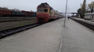 Дизель-поезд Д1-753 (CFM) сообщением Кишинев - Унгены №831Г подают под посадку на ст. Кишинев